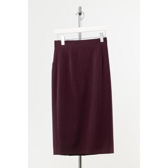 Jean Paul Gaultier Vintage Burgundy Midi Skirt - Picture 1 of 3